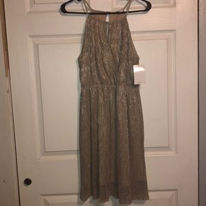 Shimmer gold dress